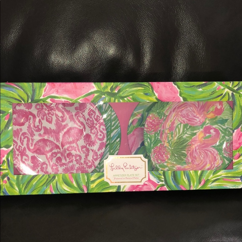 Lily Pulitzer Appetizer Plate Set